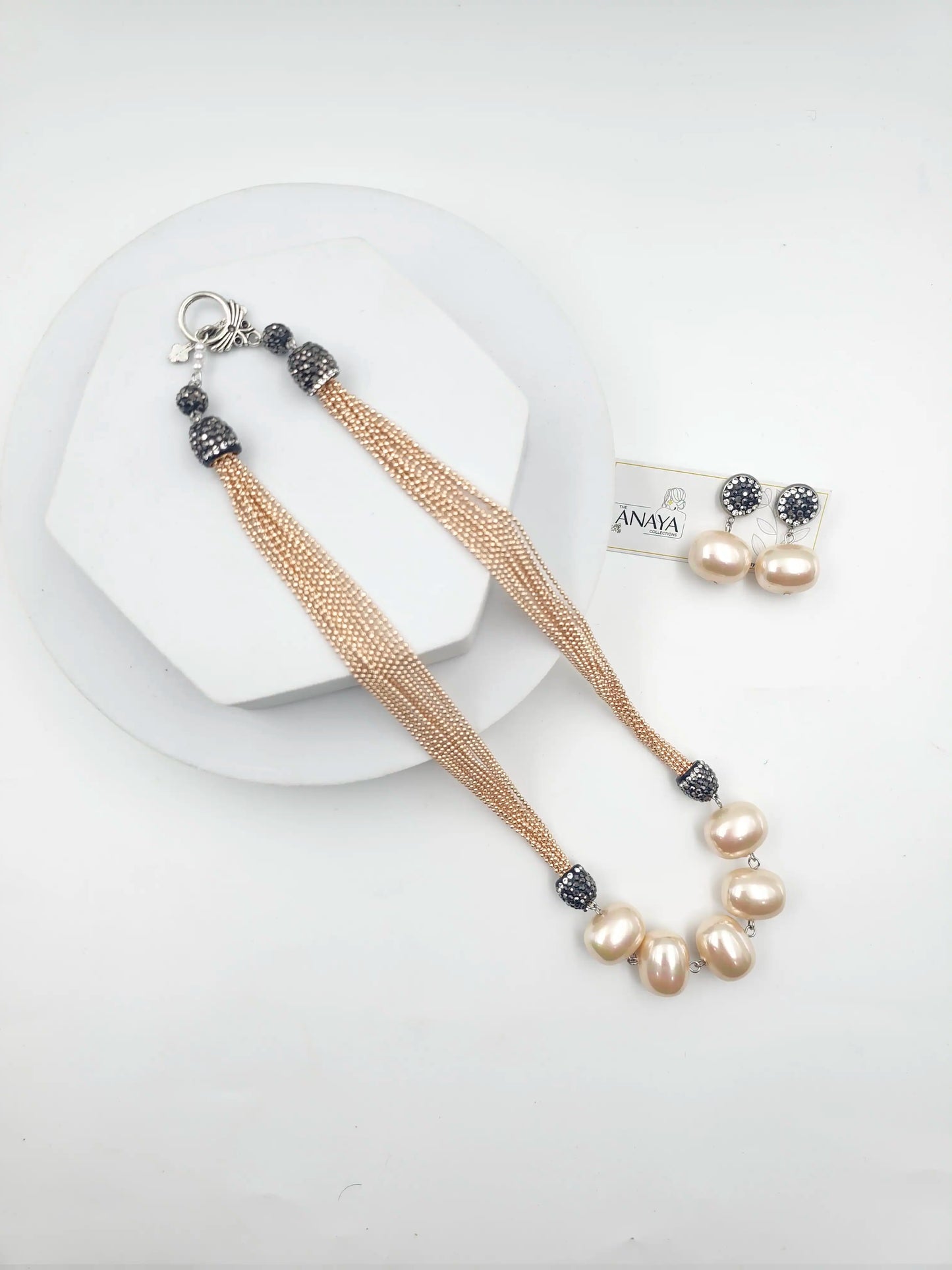 5 Pearl Italian Chain Set