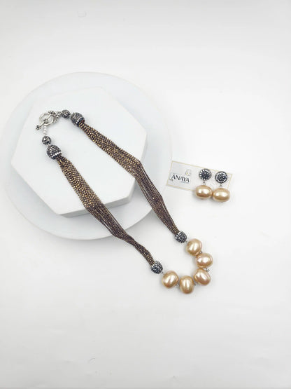 5 Pearl Italian Chain Set