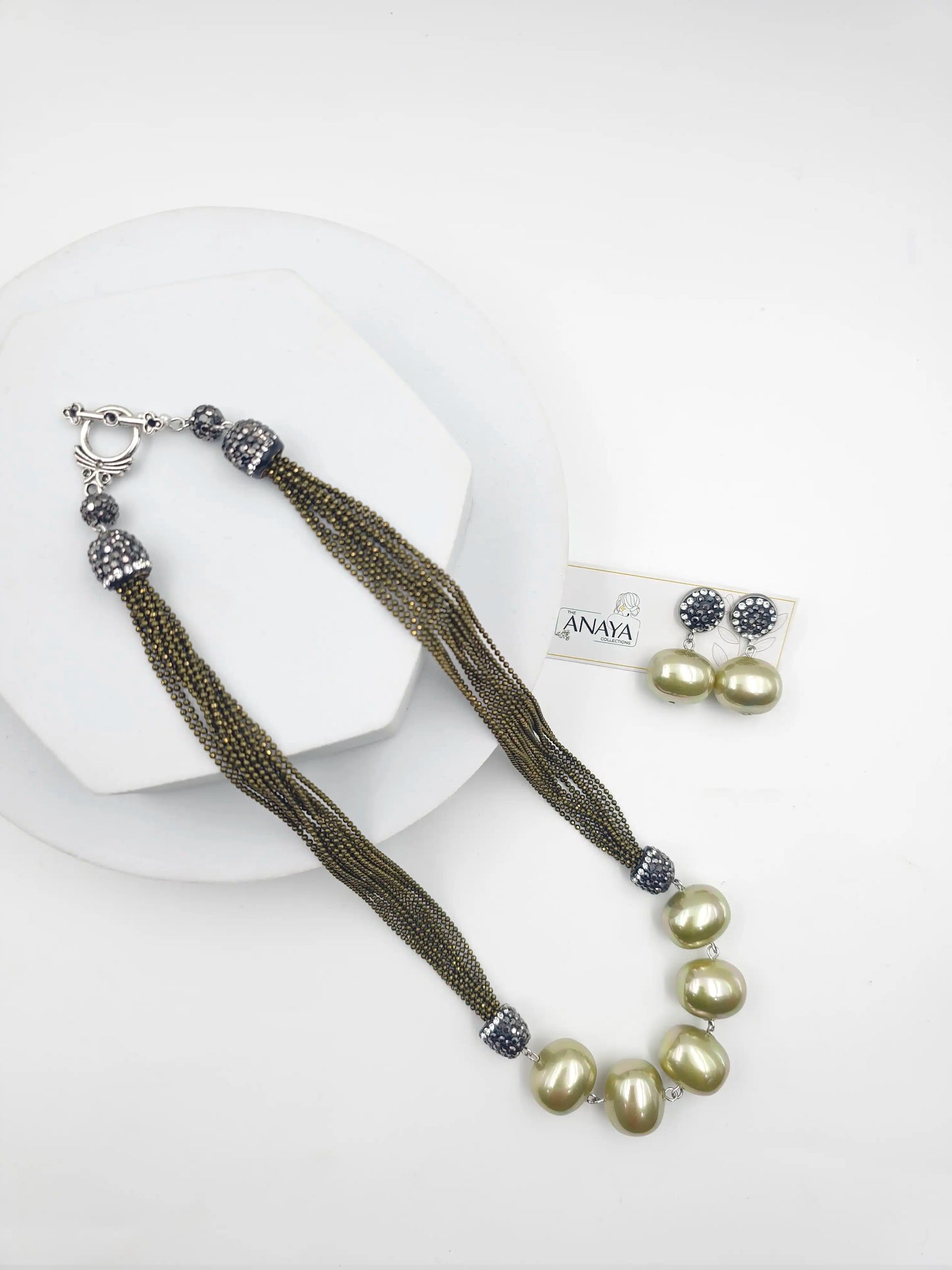 5 Pearl Italian Chain Set