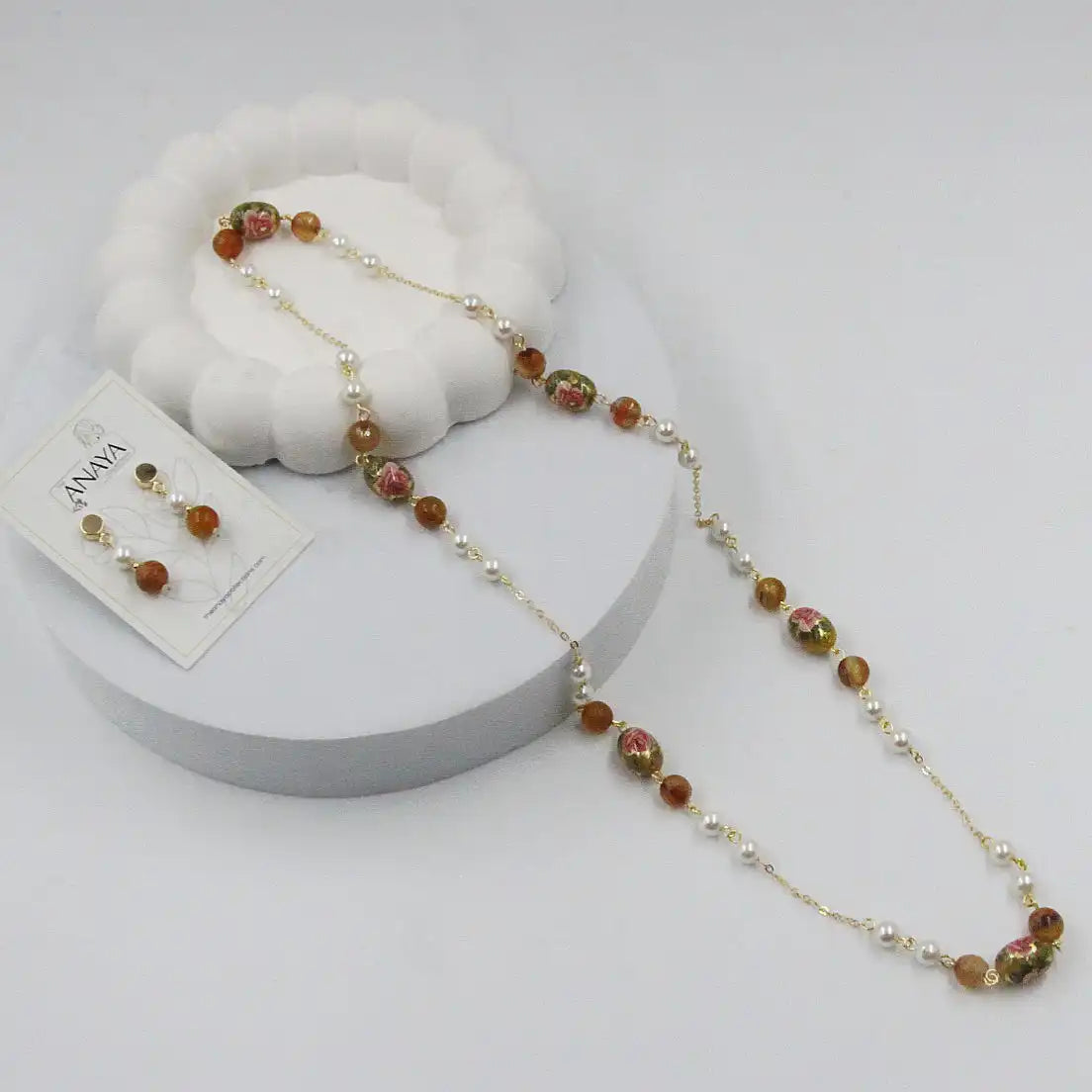 Blooming Floral Pearl Set