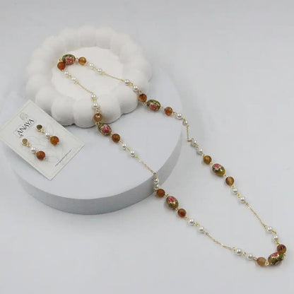 Blooming Floral Pearl Set