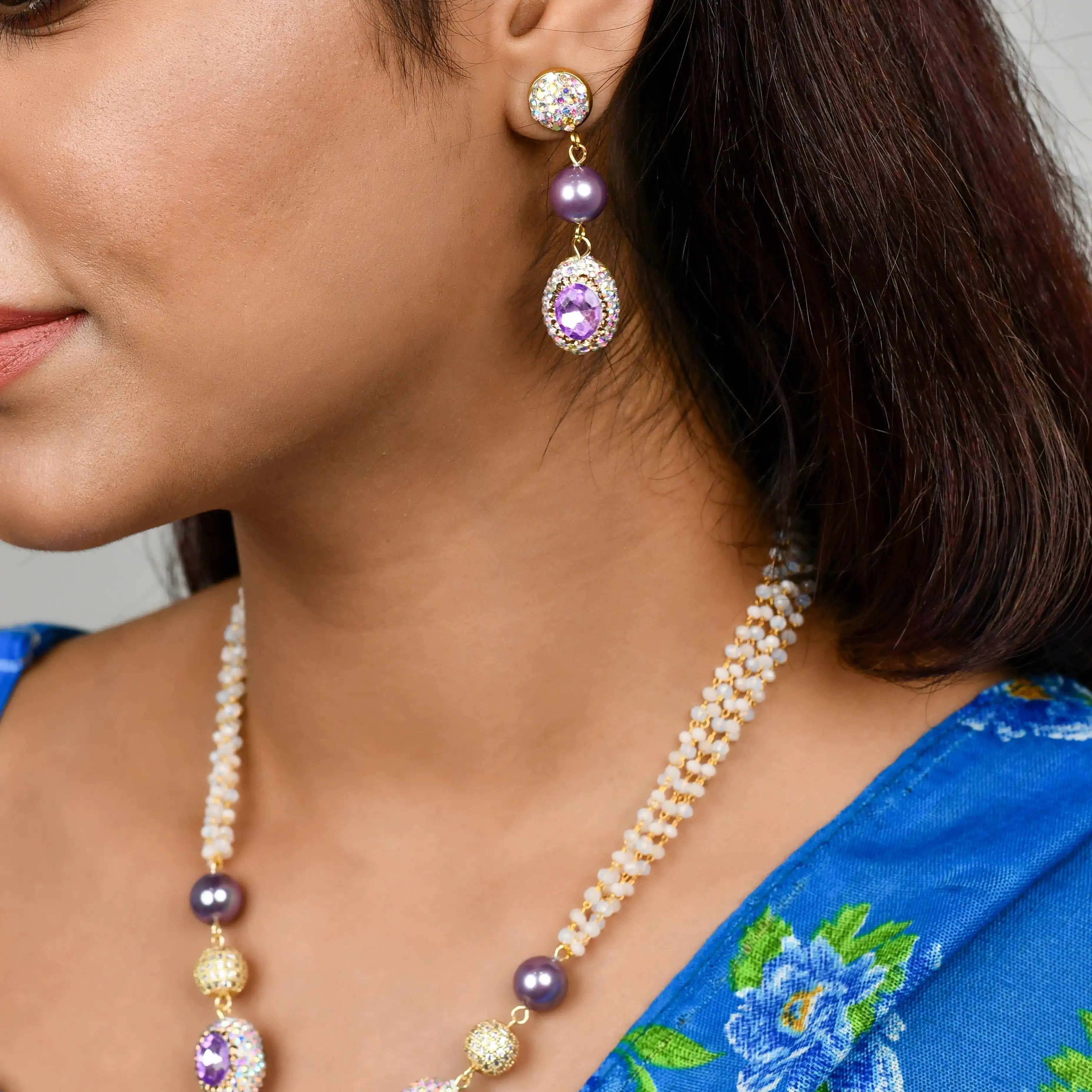 Agate Rice Chain Set