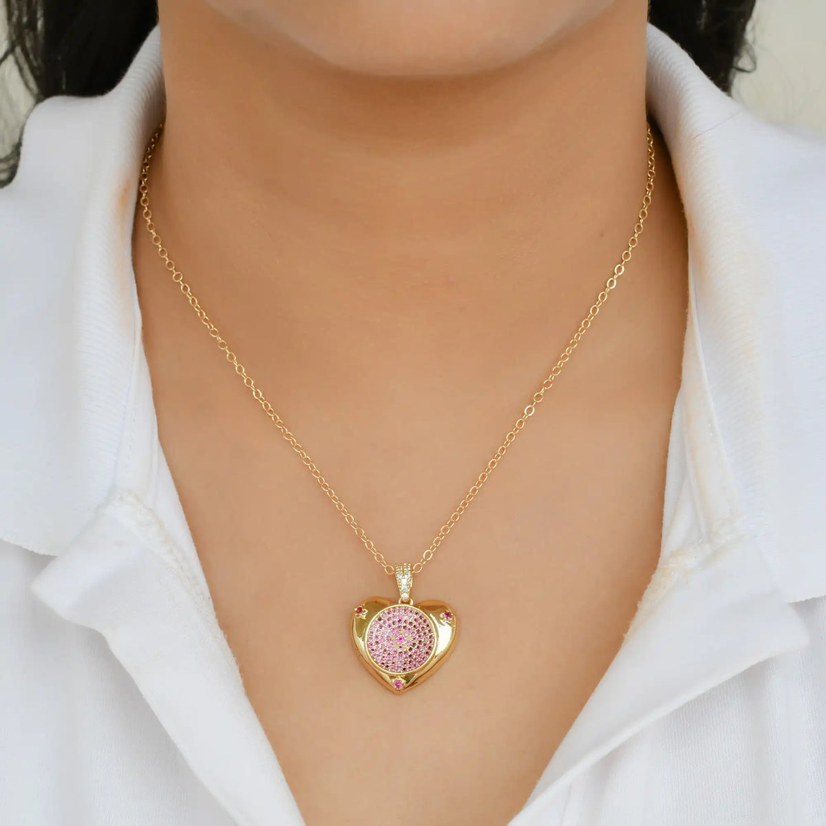 Alice Heart Pendant Chain