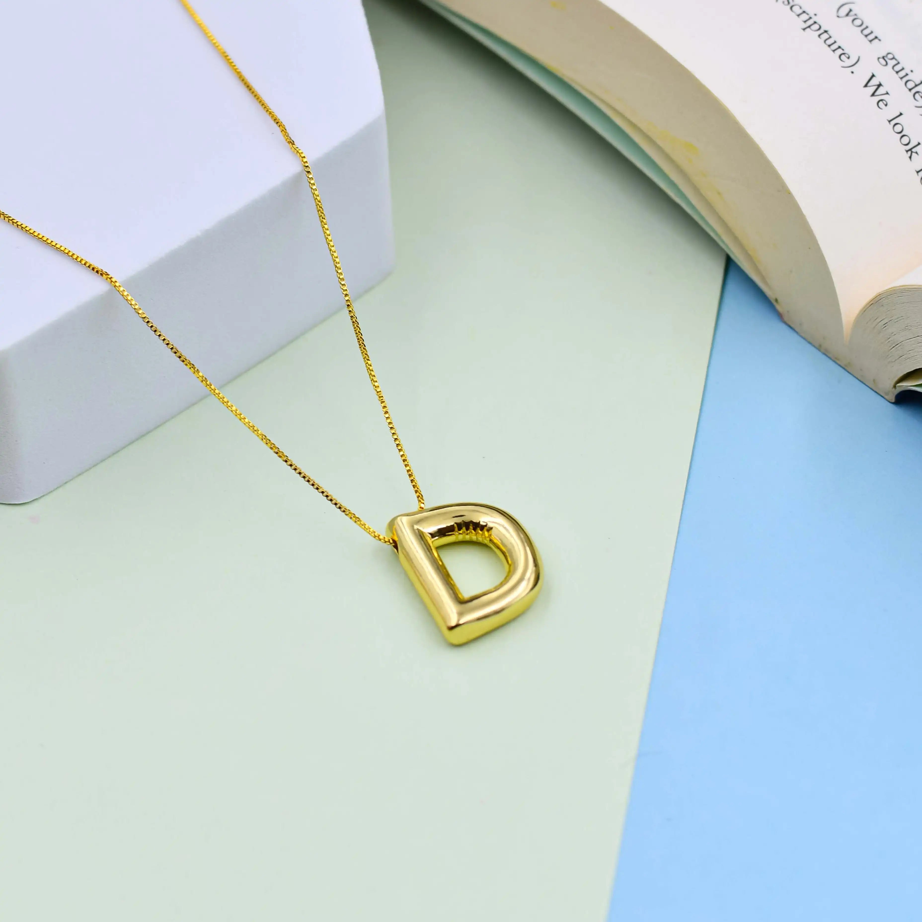 Big Alphabet Pendant Chain