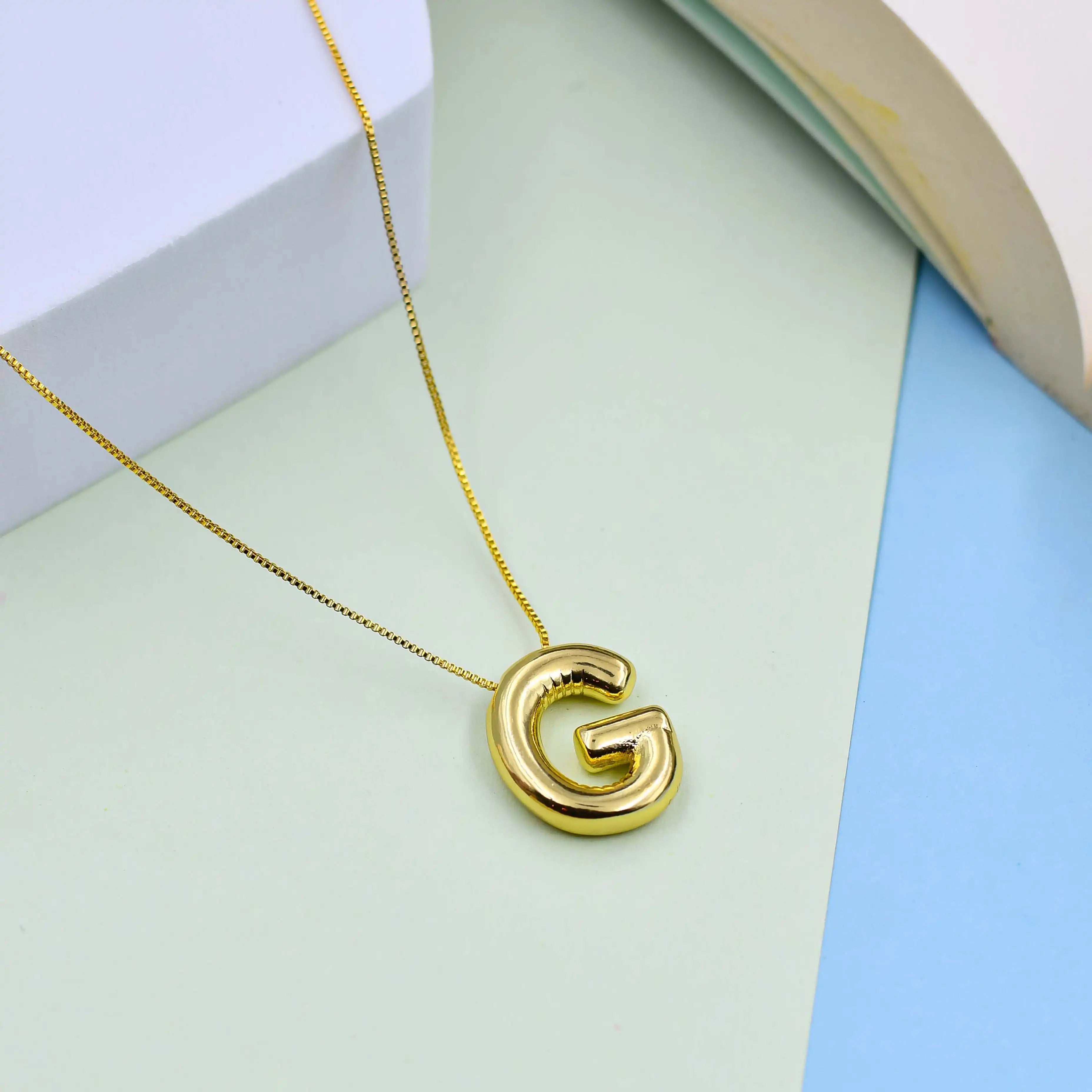 Big Alphabet Pendant Chain