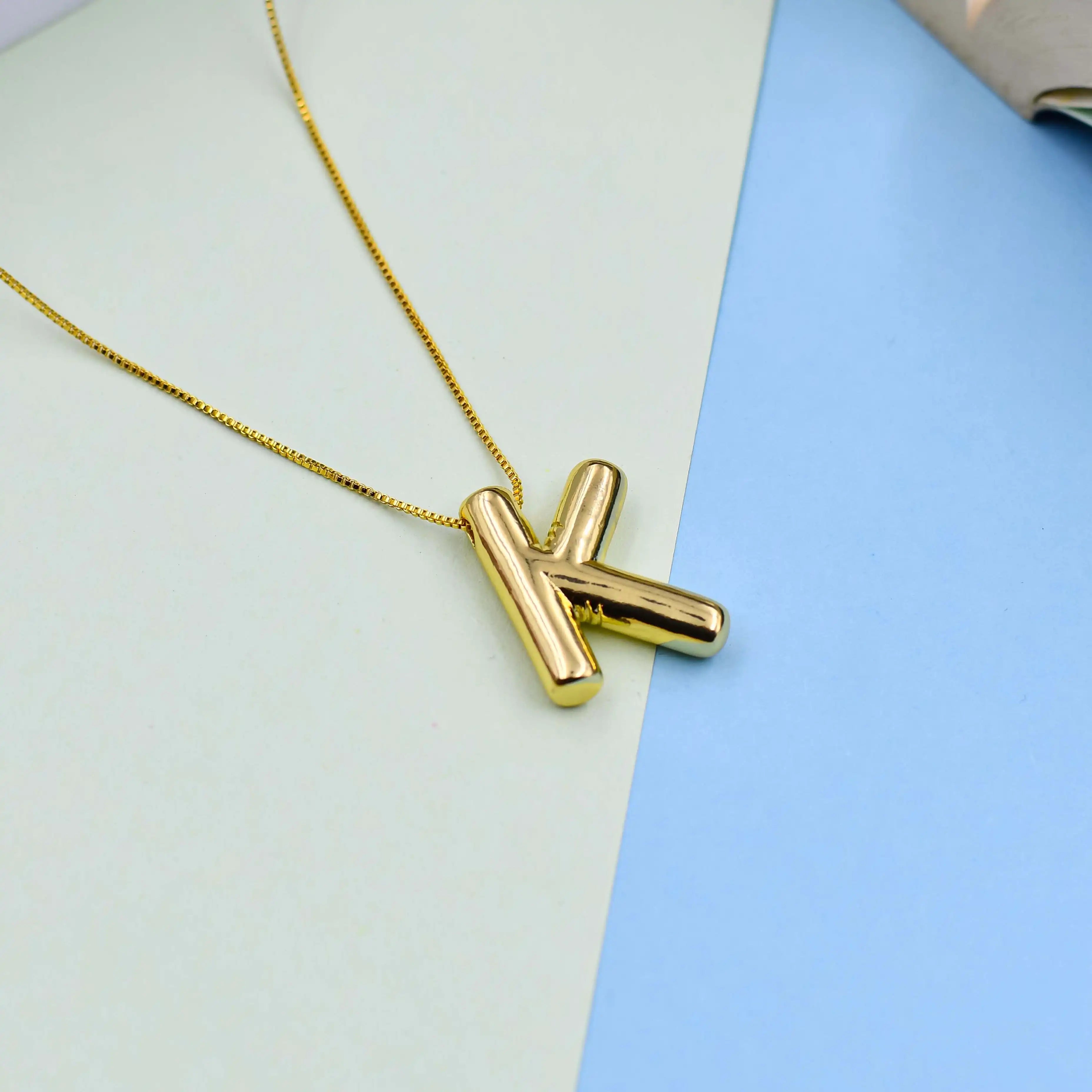 Big Alphabet Pendant Chain