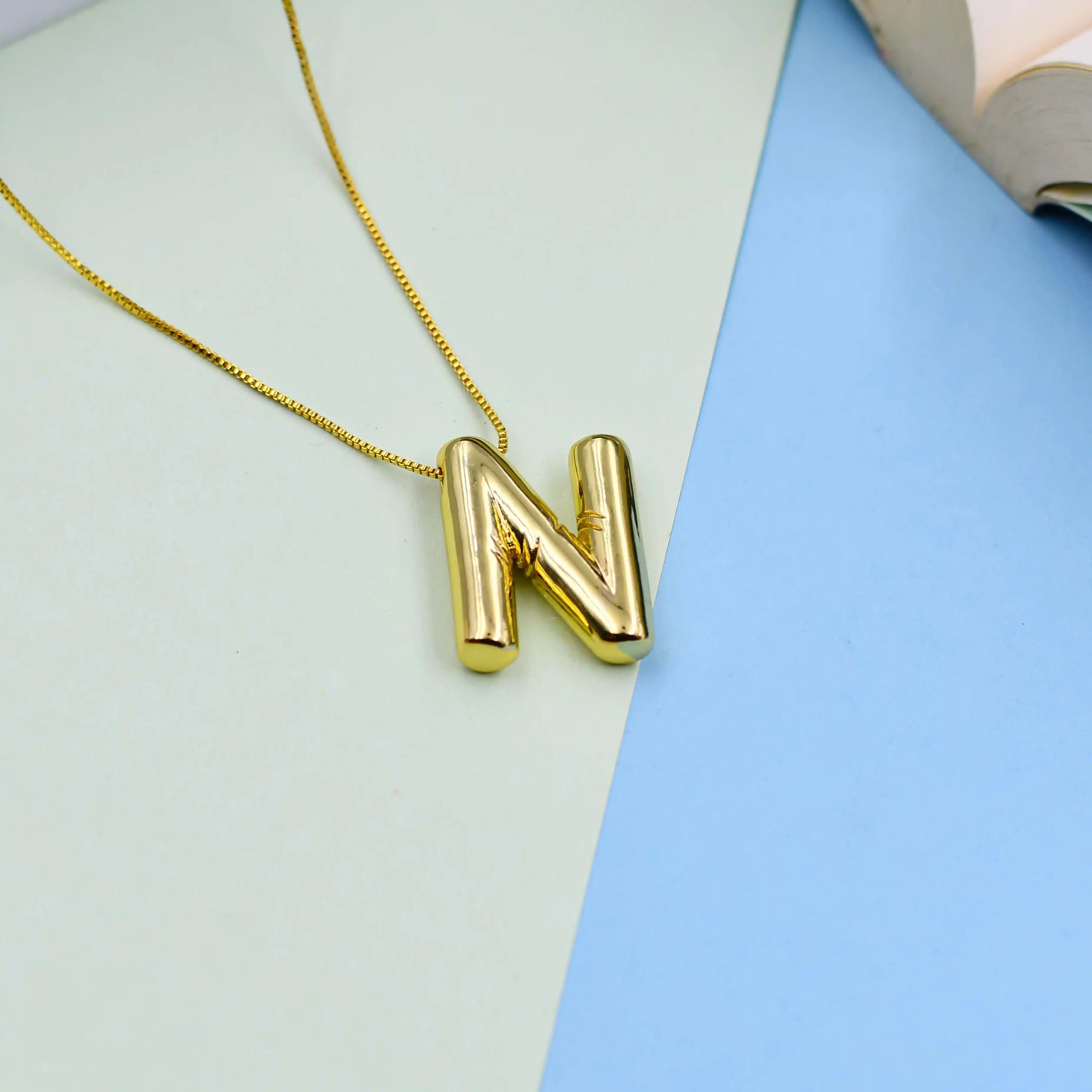 Big Alphabet Pendant Chain