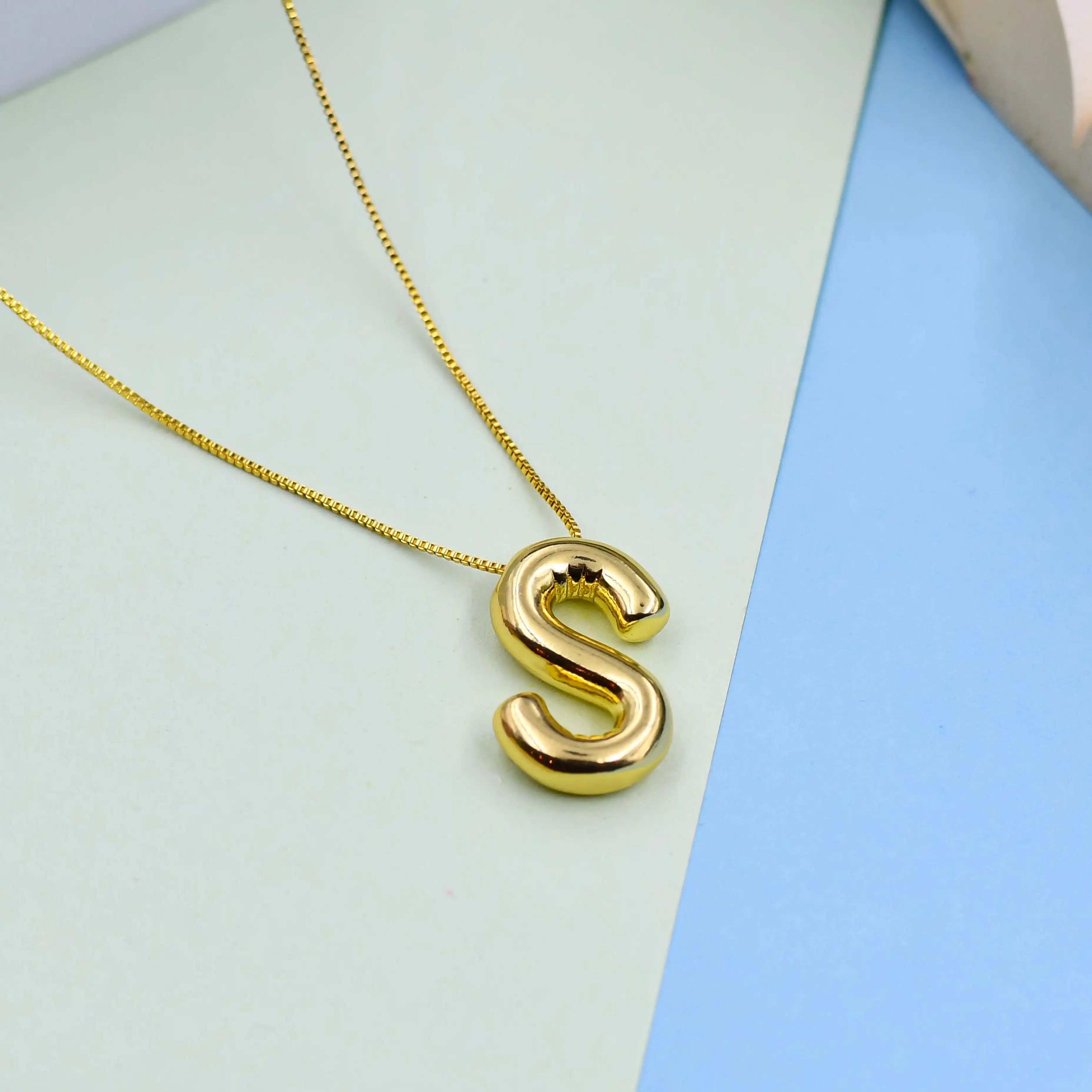 Big Alphabet Pendant Chain