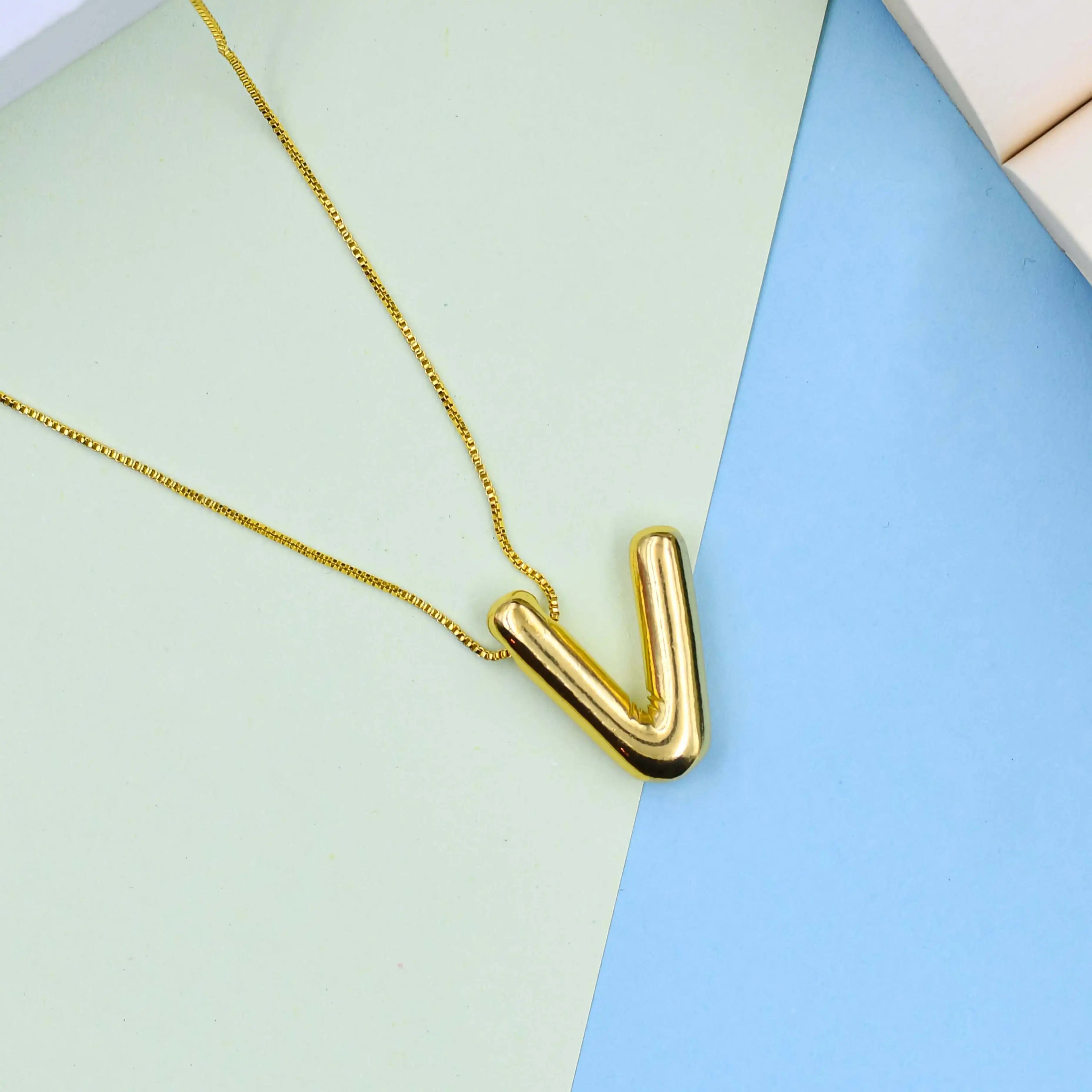 Big Alphabet Pendant Chain