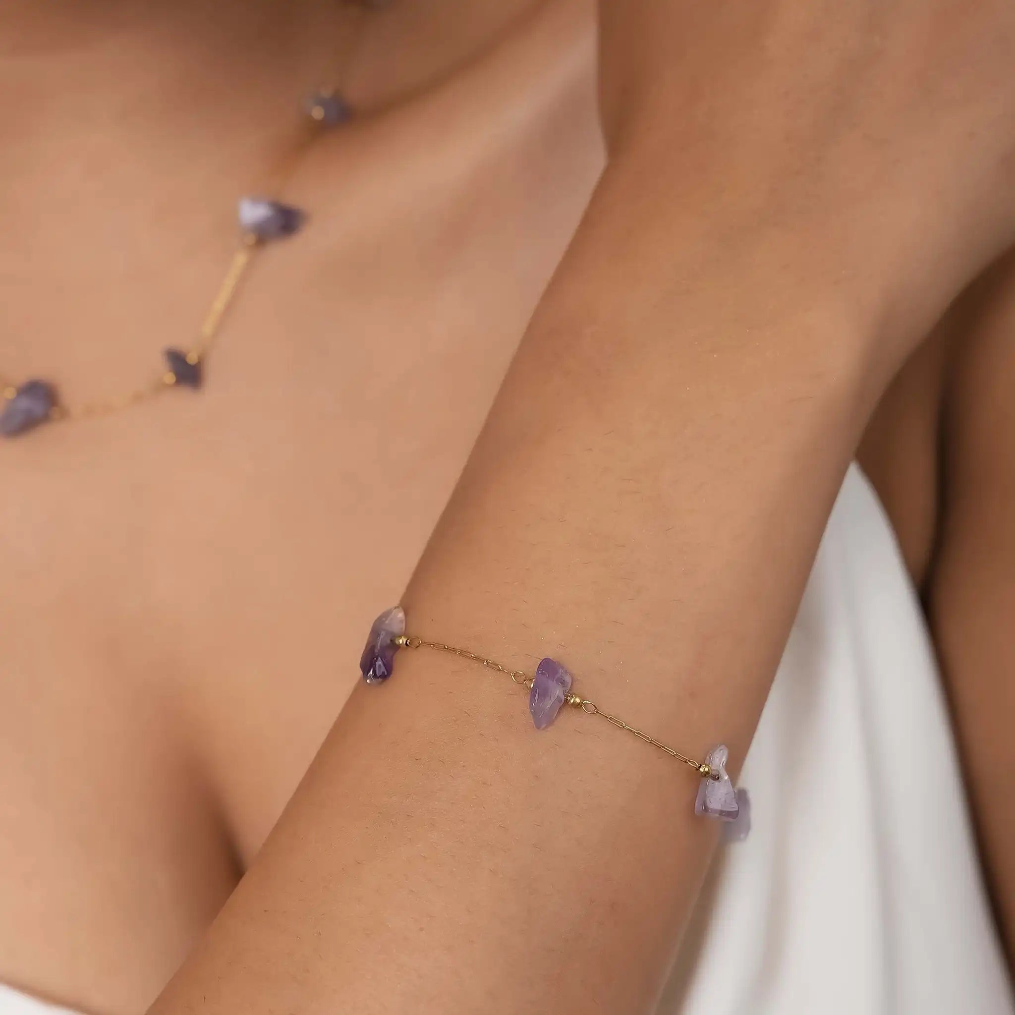 Amethyst Cascade Bracelet