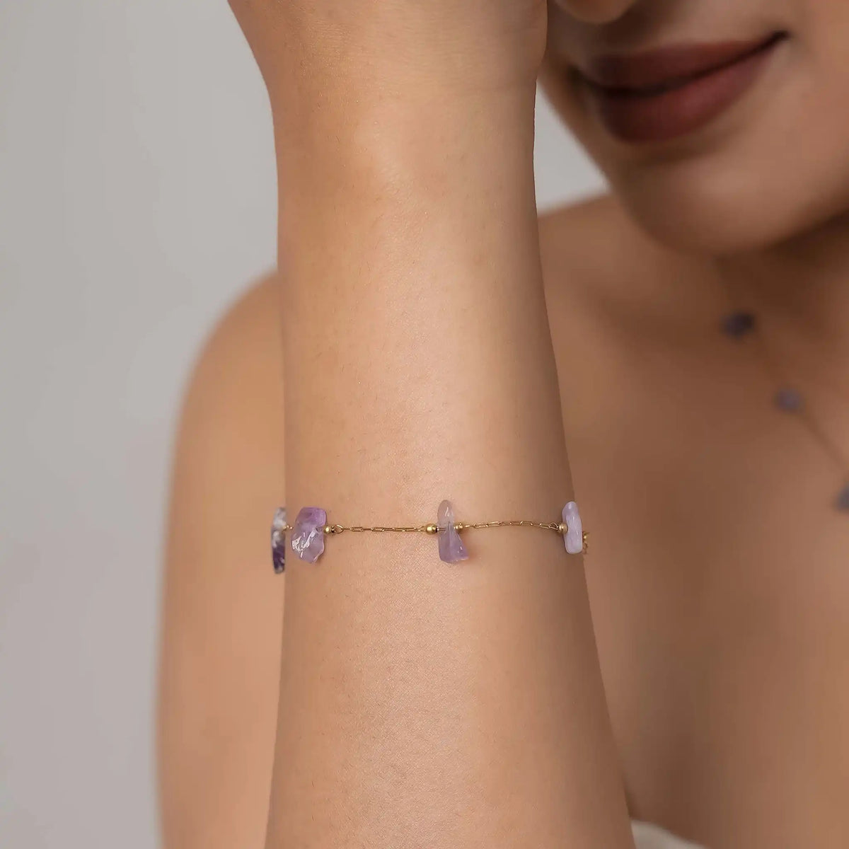 Amethyst Cascade Bracelet