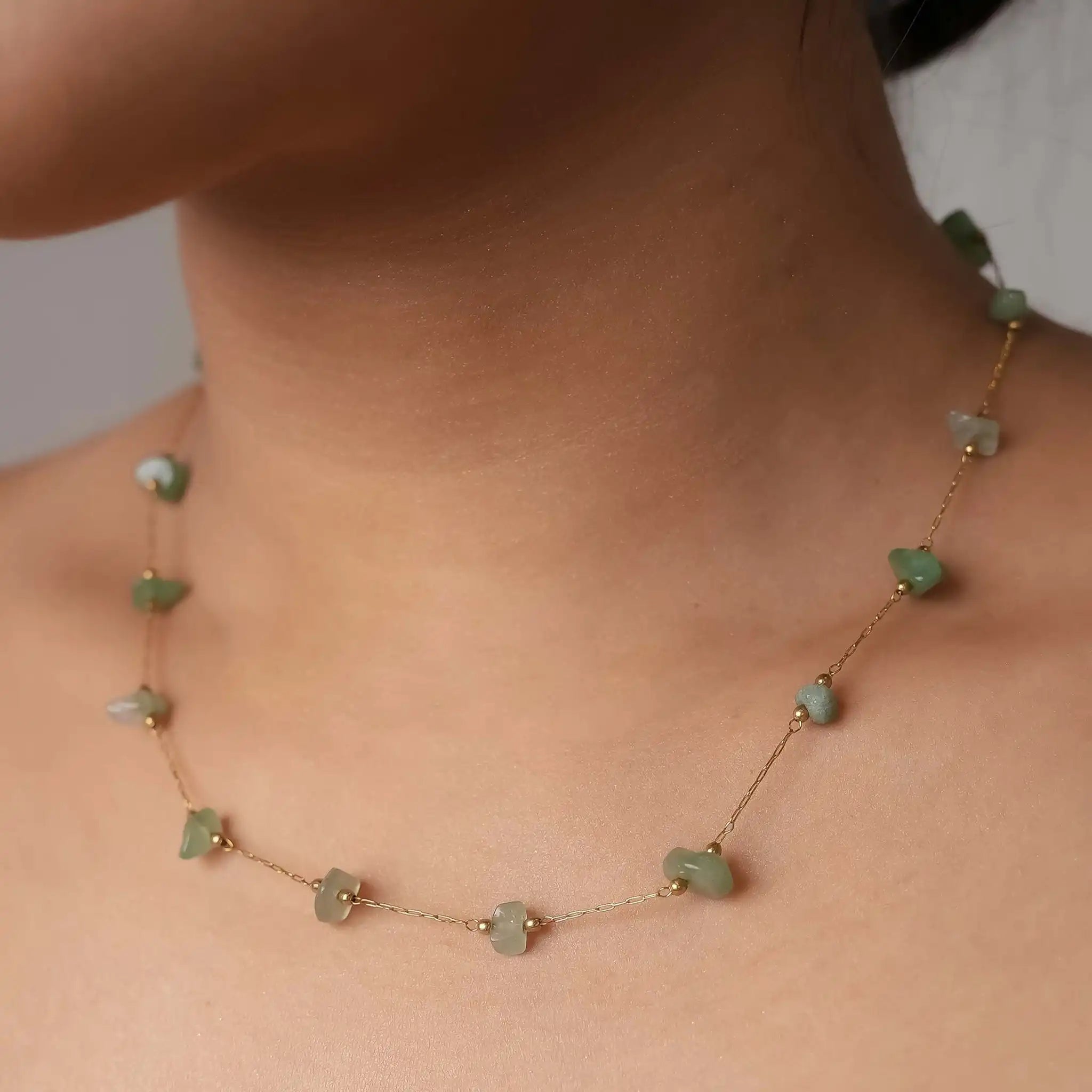 Amethyst Cascade Dainty Necklace