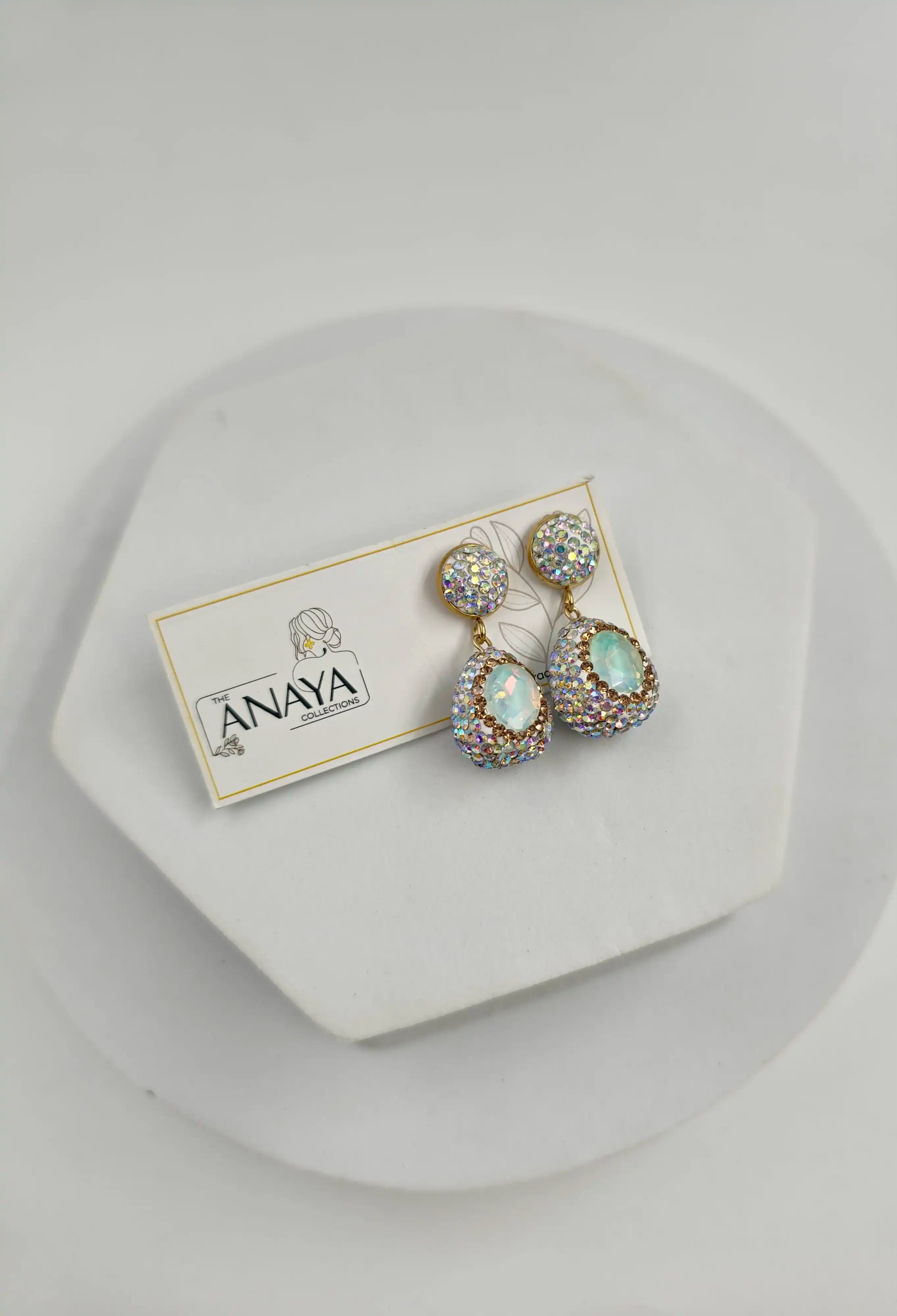 Antler Crystal Marquise Luxury Jewellery Set