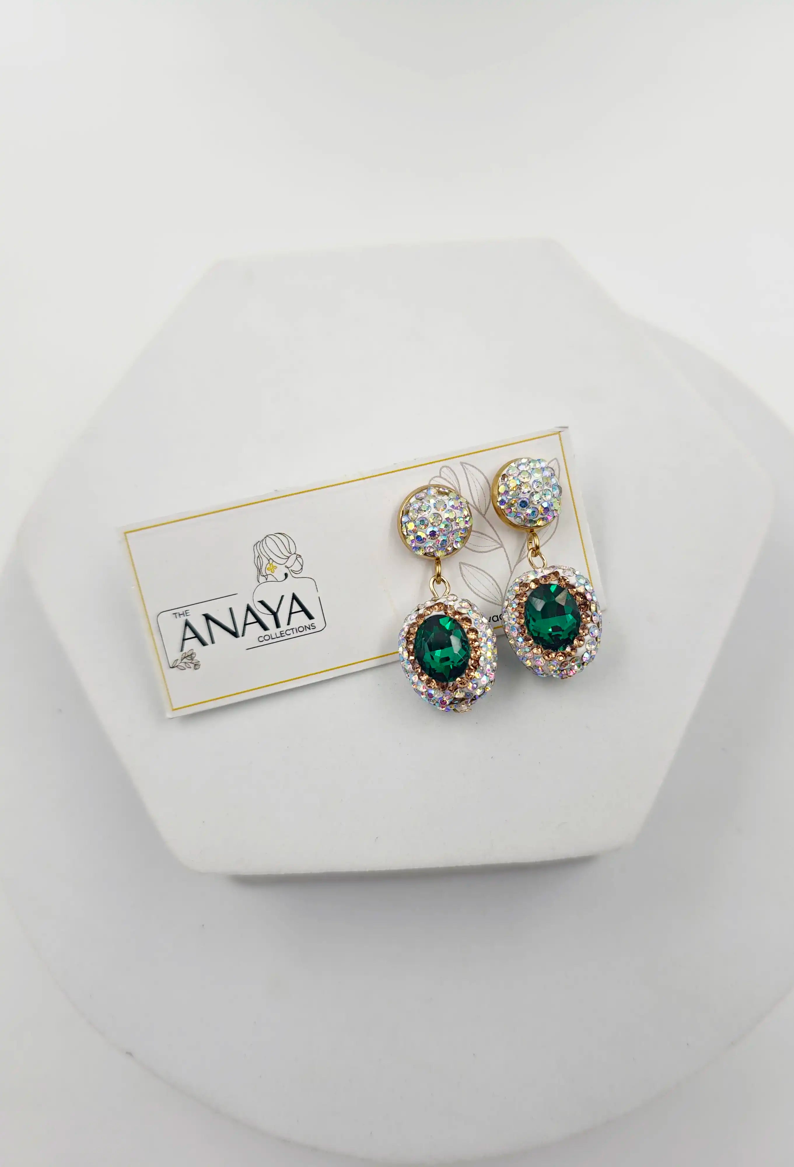 Antler Crystal Marquise Luxury Jewellery Set