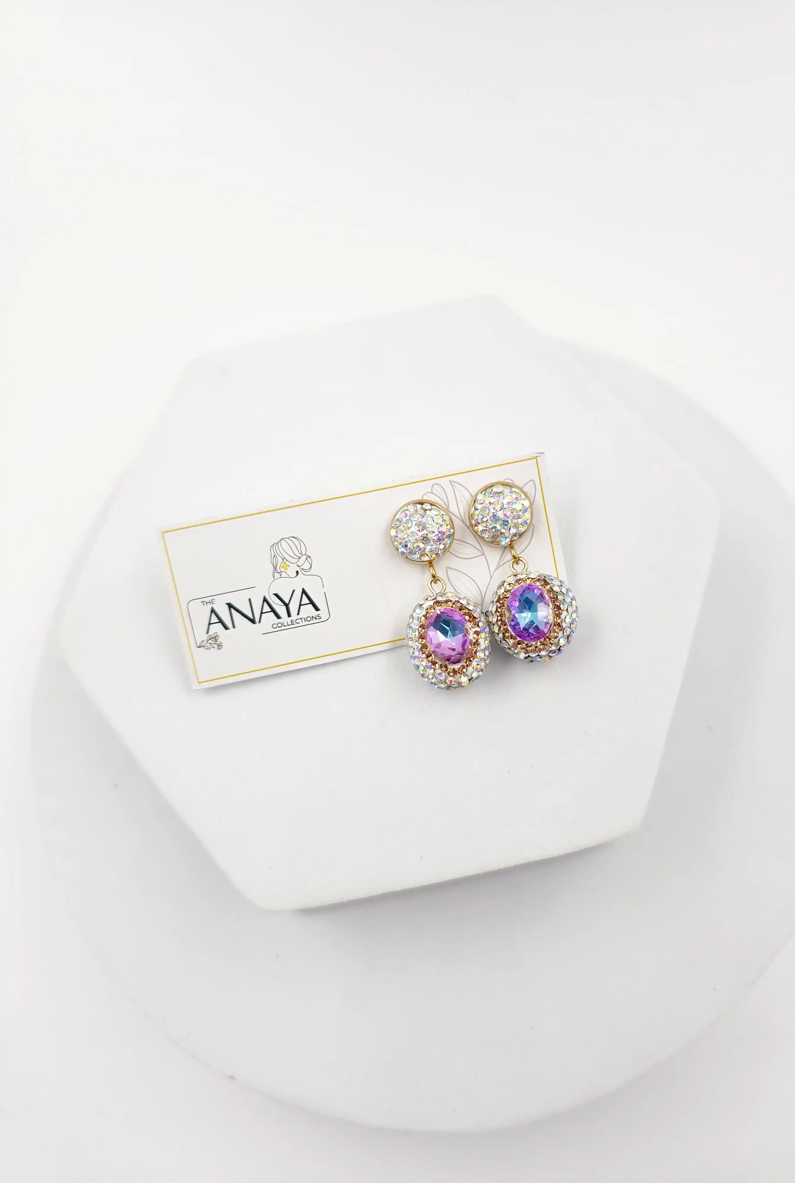 Antler Crystal Marquise Luxury Jewellery Set