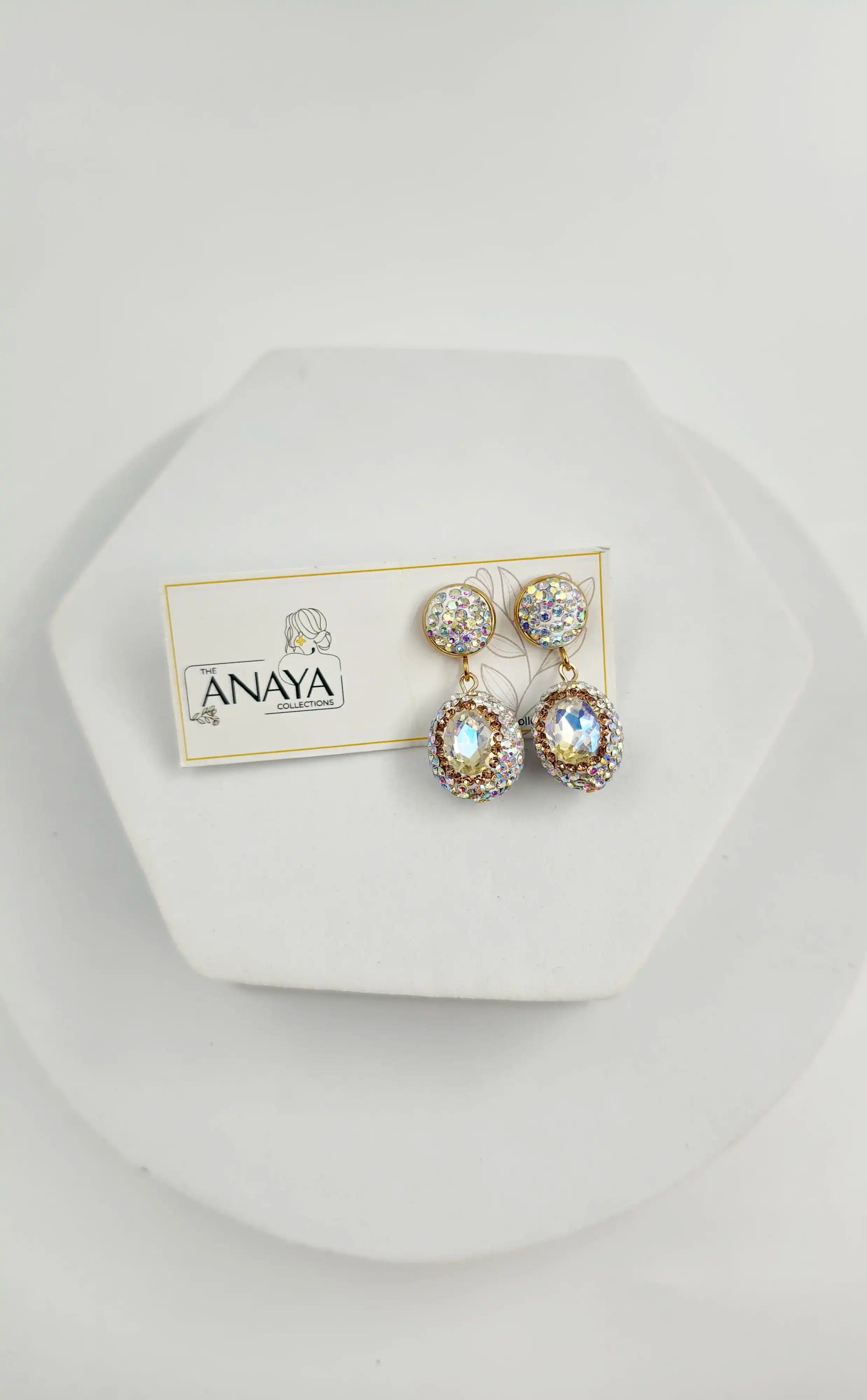 Antler Crystal Marquise Luxury Jewellery Set