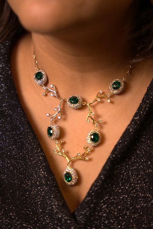 Antler Crystal Marquise Luxury Jewellery Set