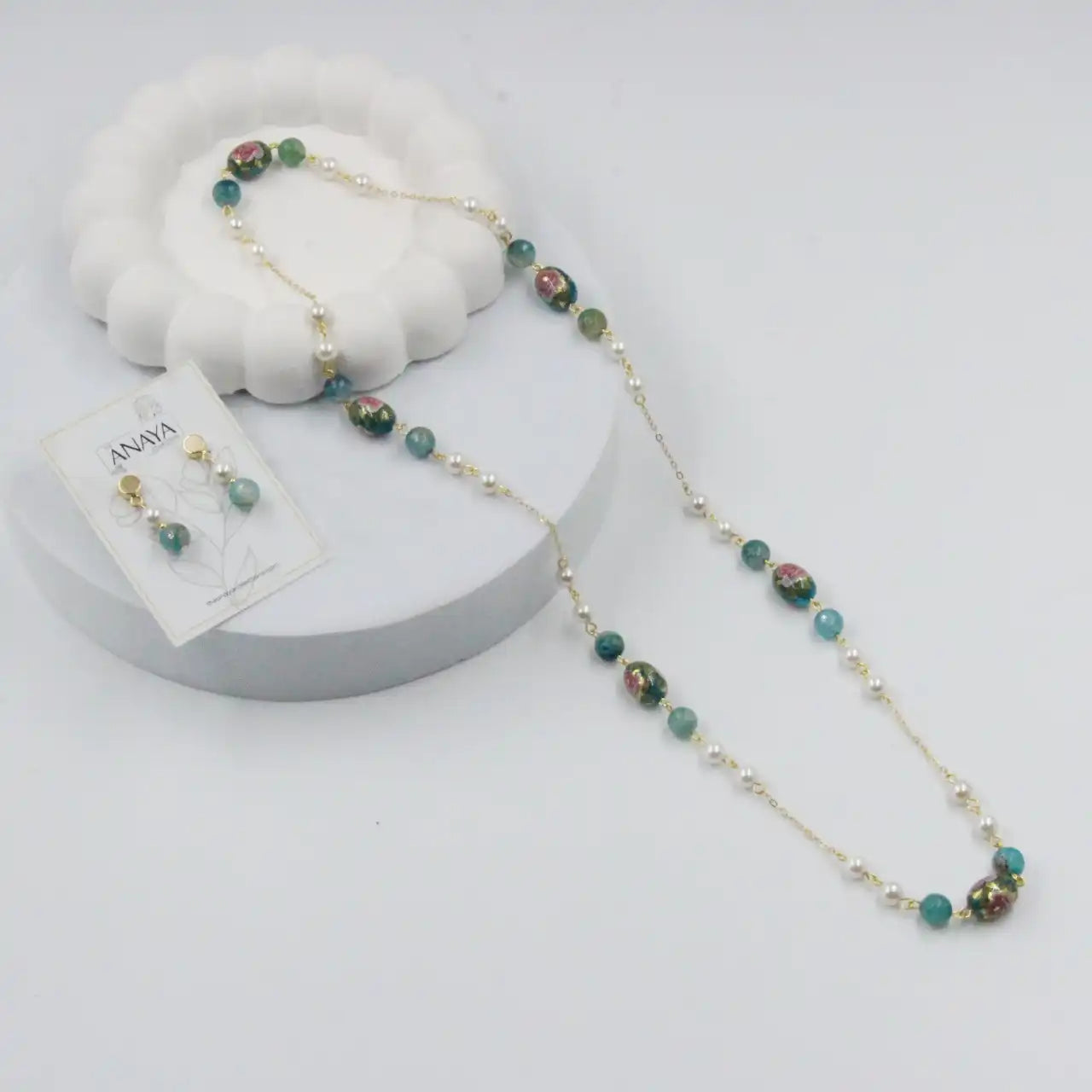 Blooming Floral Pearl Set