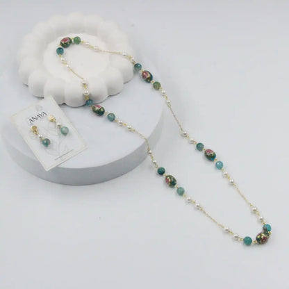 Blooming Floral Pearl Set