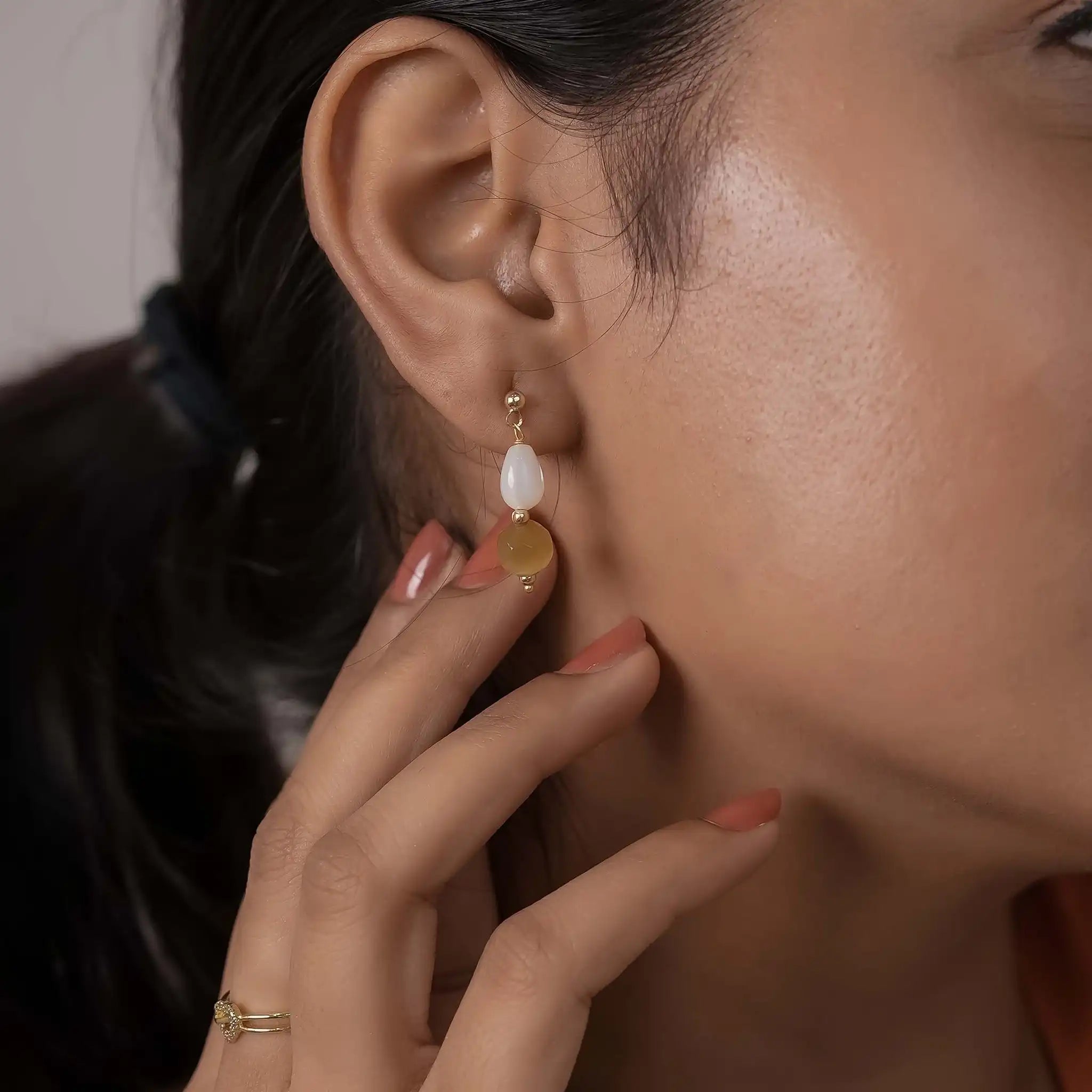 Aurora Gem Dainty Earrings