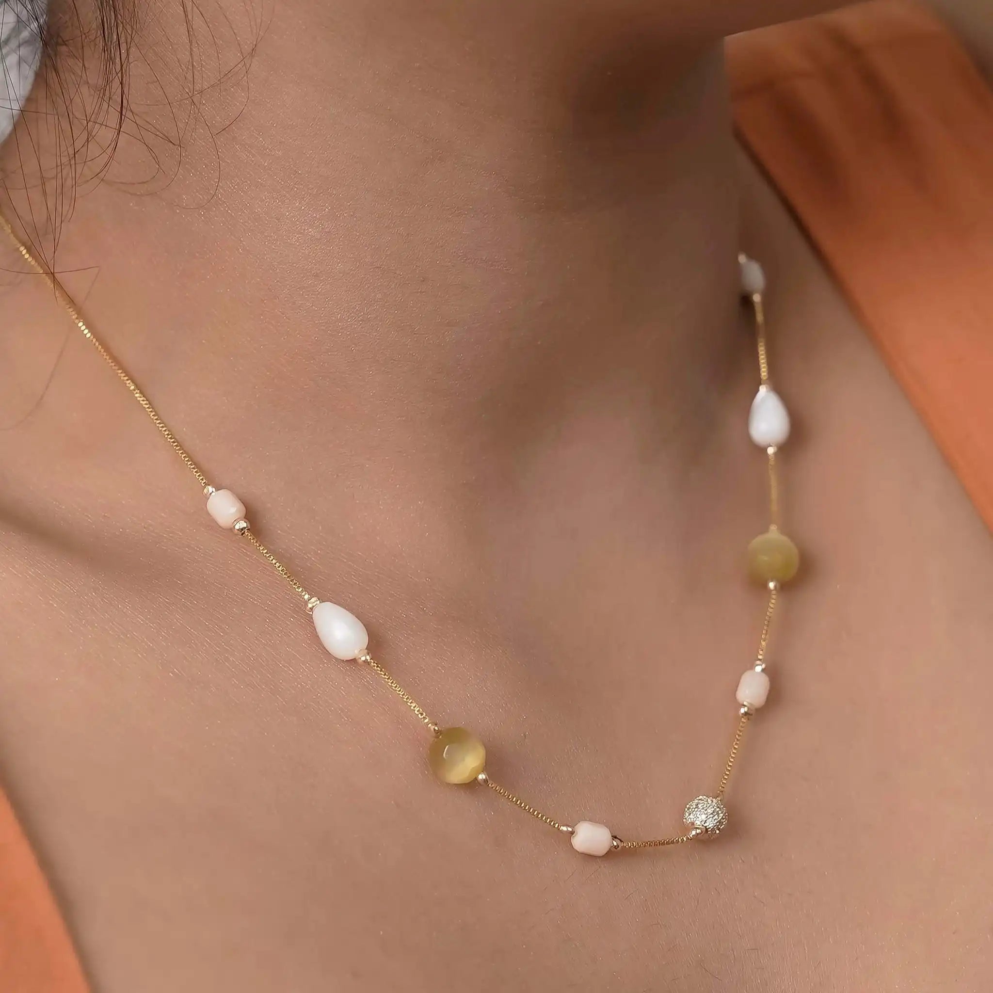 Aurora Gem Dainty Necklace