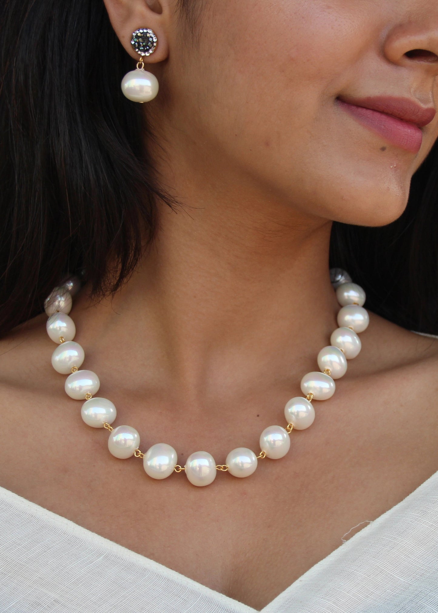 Big Shell Pearl Set