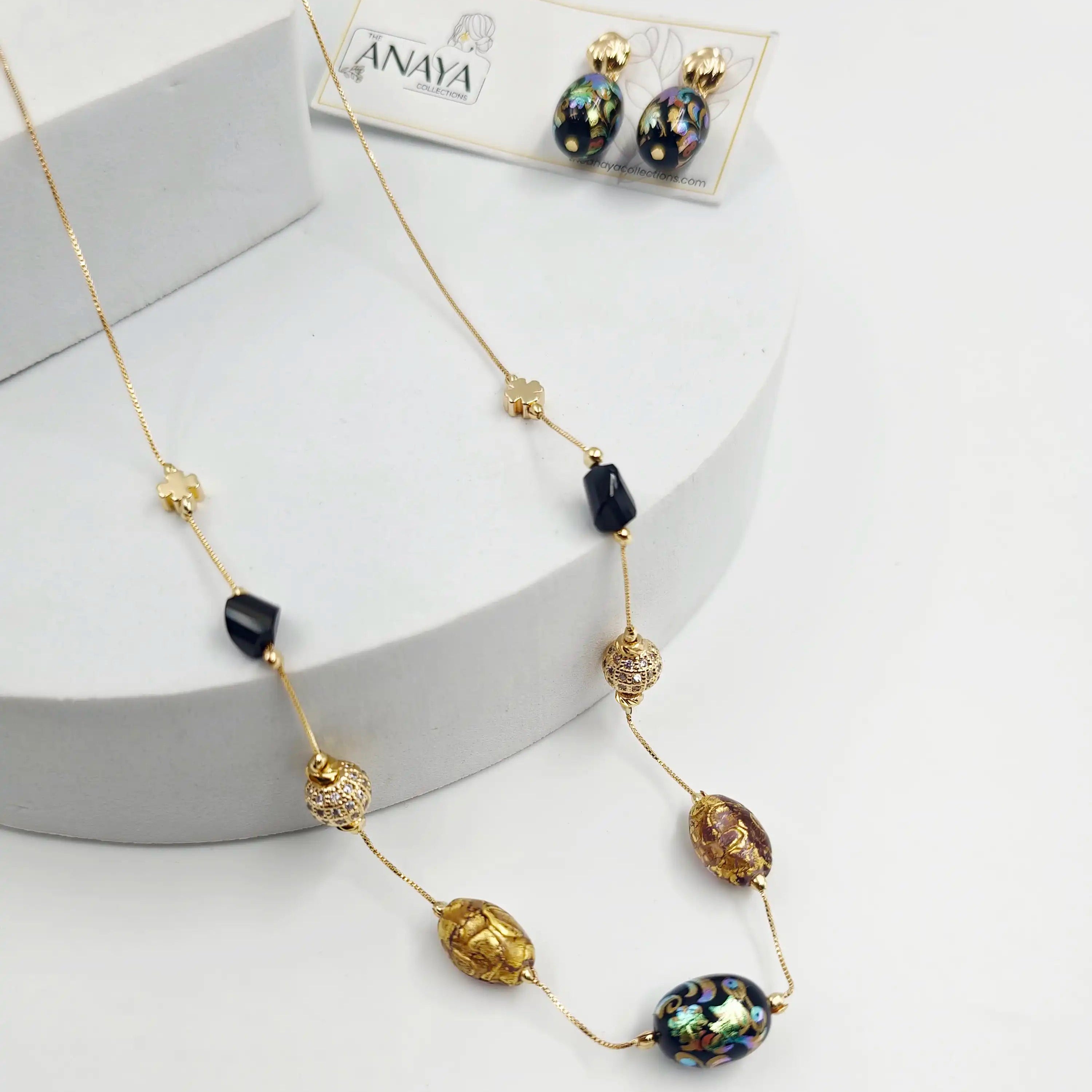 Blossom Murano Dainty Necklace Set