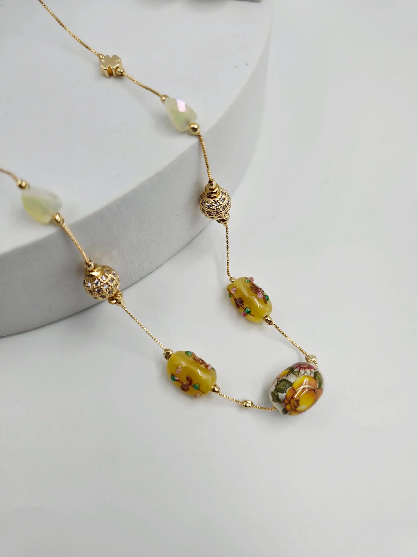 Blossom Murano Dainty Necklace Set