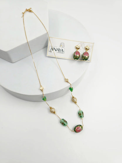Blossom Murano Dainty Necklace Set