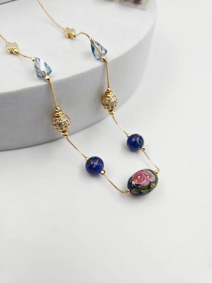 Blossom Murano Dainty Necklace Set