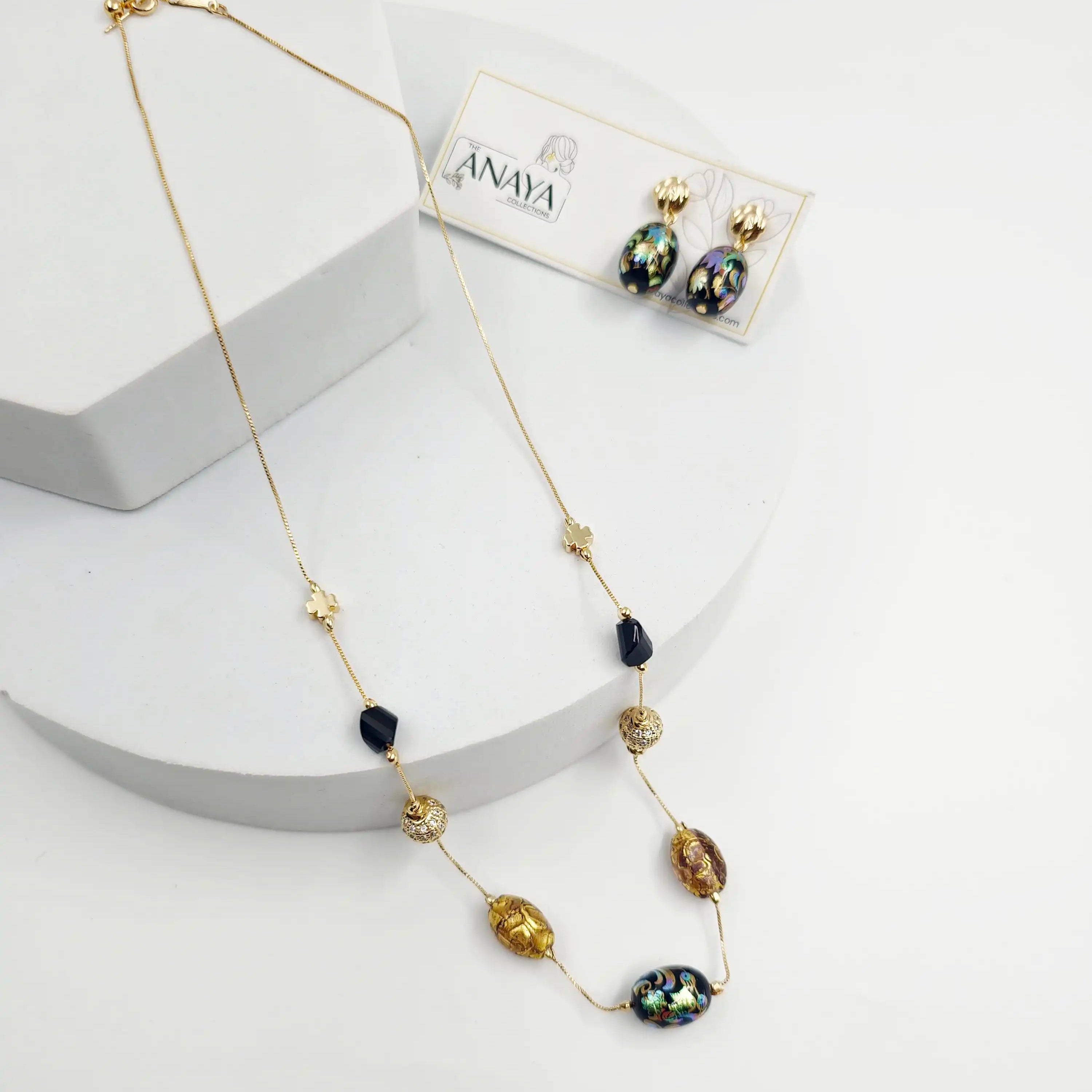 Blossom Murano Dainty Necklace Set