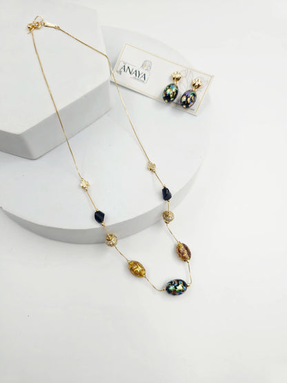 Blossom Murano Dainty Necklace Set