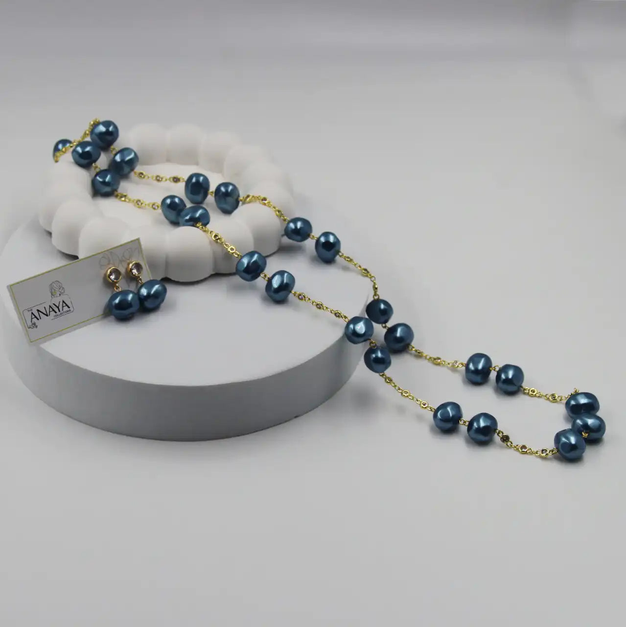 Uncut Shell Pearl Long Set