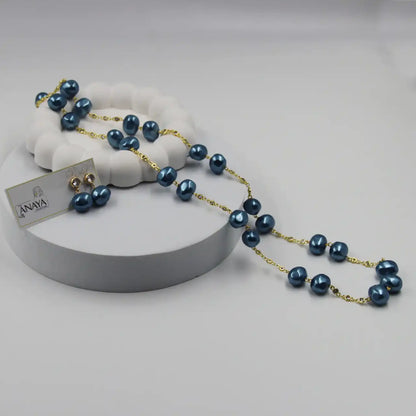 Uncut Shell Pearl Long Set
