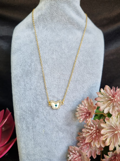 Butterfly Evil Eye Necklace