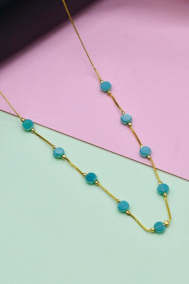 Flat Round Dainty Necklace