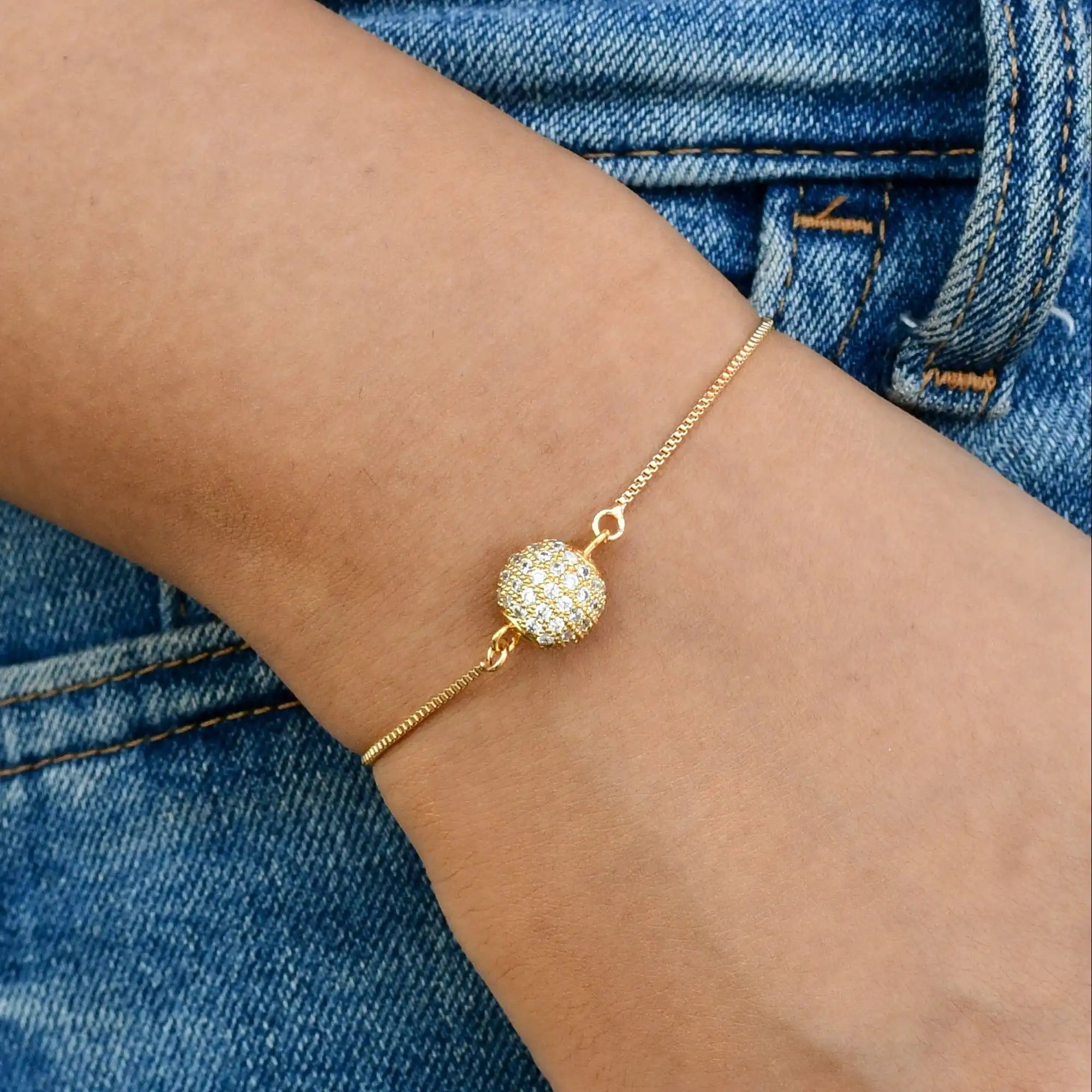 CZ Ball Bracelet