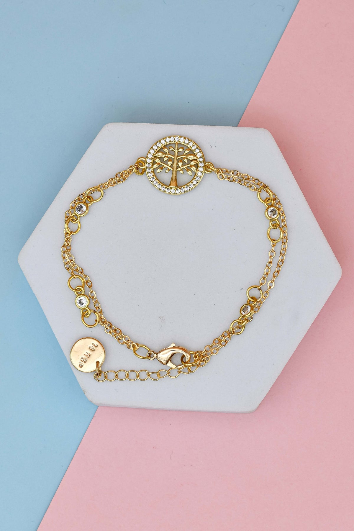 CZ Tree of Life Bracelet