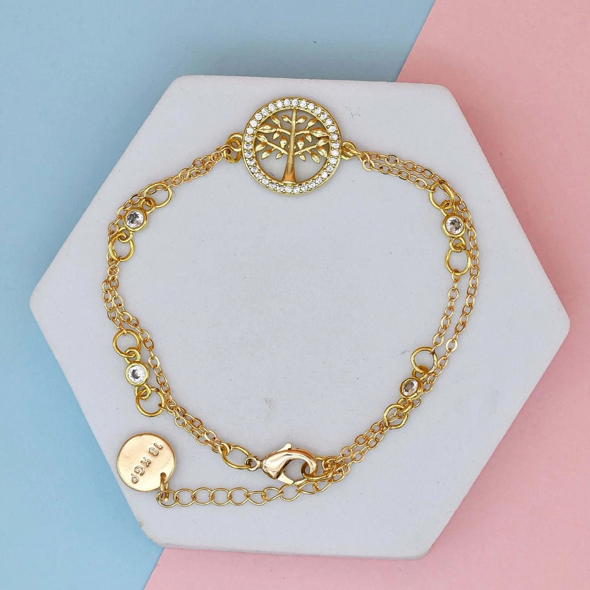 CZ Tree of Life Bracelet