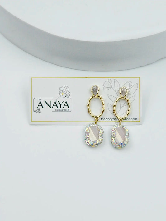 Celeste Royale - Agate Marcasite Earrings