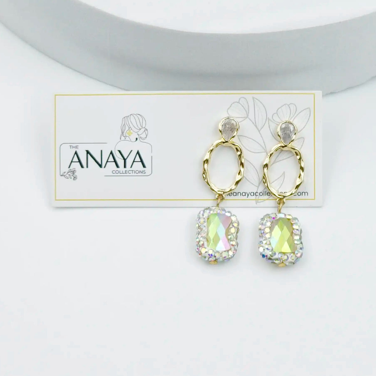 Celeste Royale - Agate Marcasite Earrings
