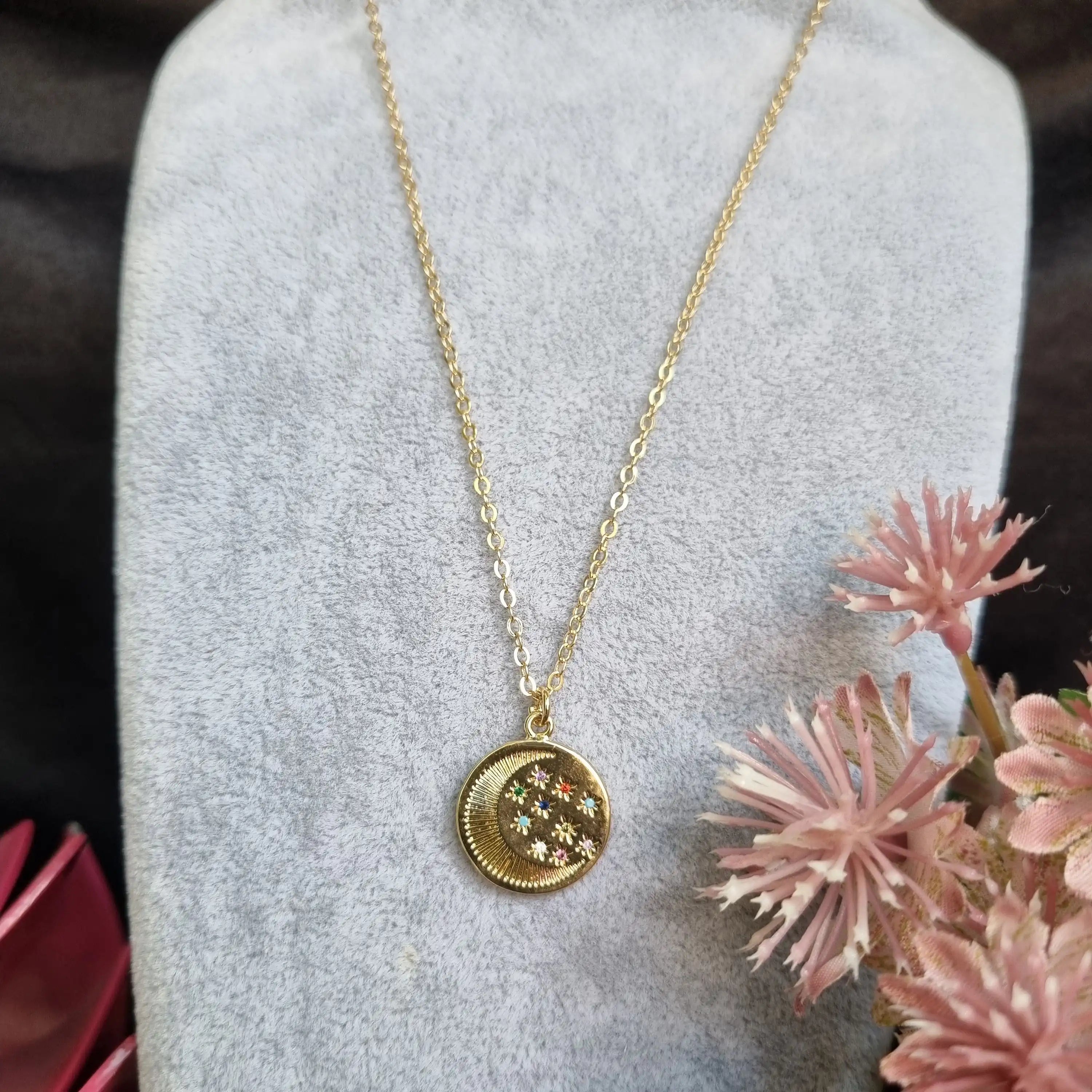 Celestial Moon Pendant Chain