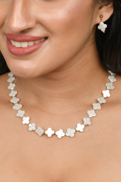 Flat Clover Shaped Baroque Pearl 