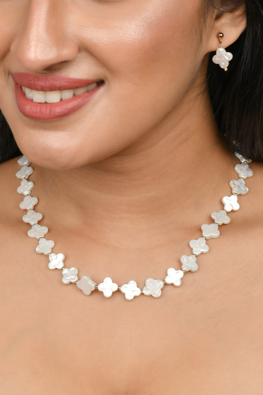 Flat Clover Shaped Baroque Pearl 