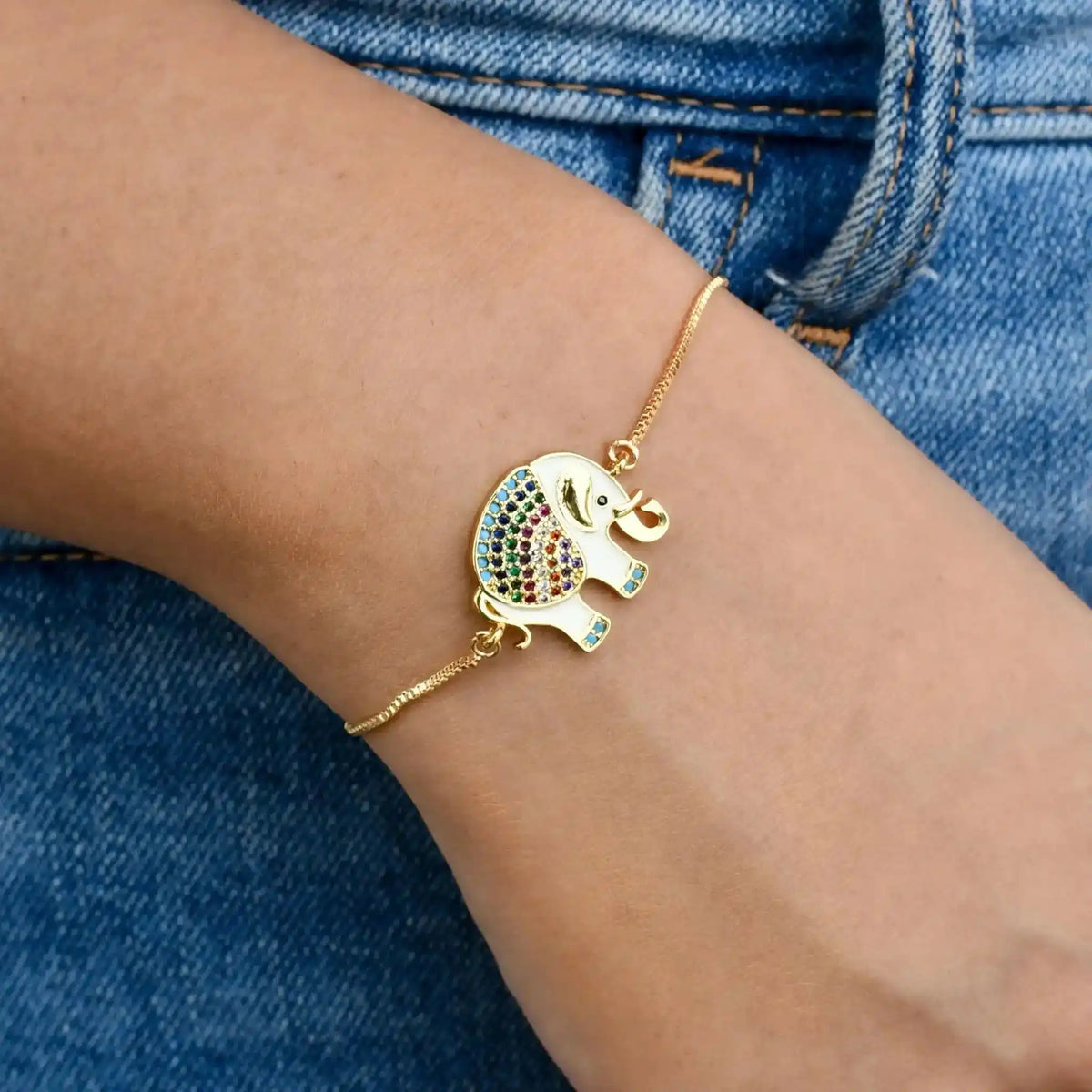 Colorful Cute Elephant Bracelet