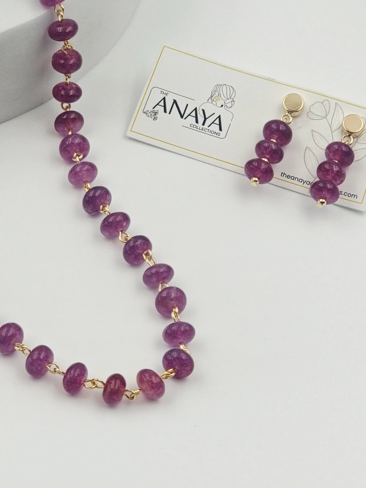 Coral Shell Pearl Necklace Set