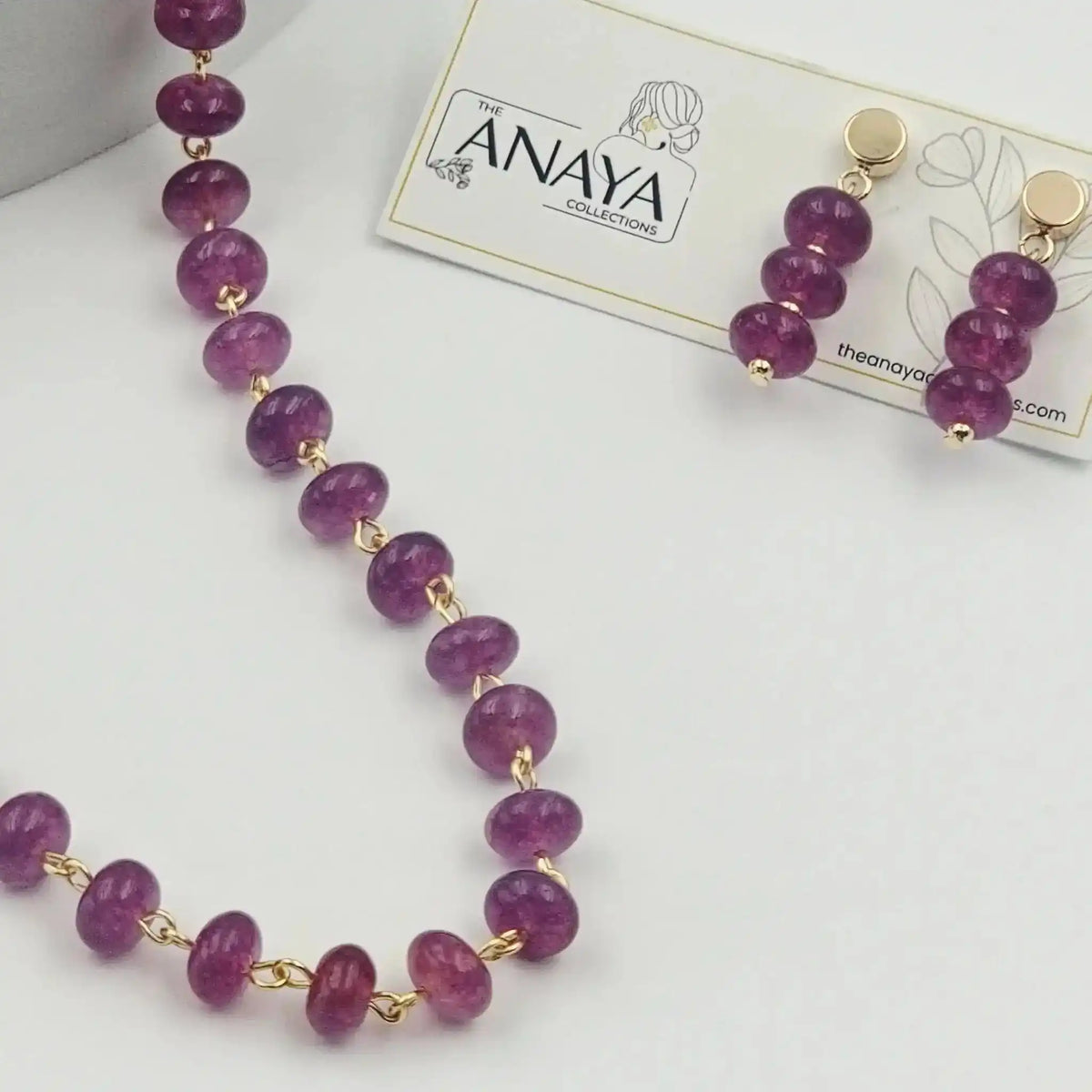 Coral Shell Pearl Necklace Set