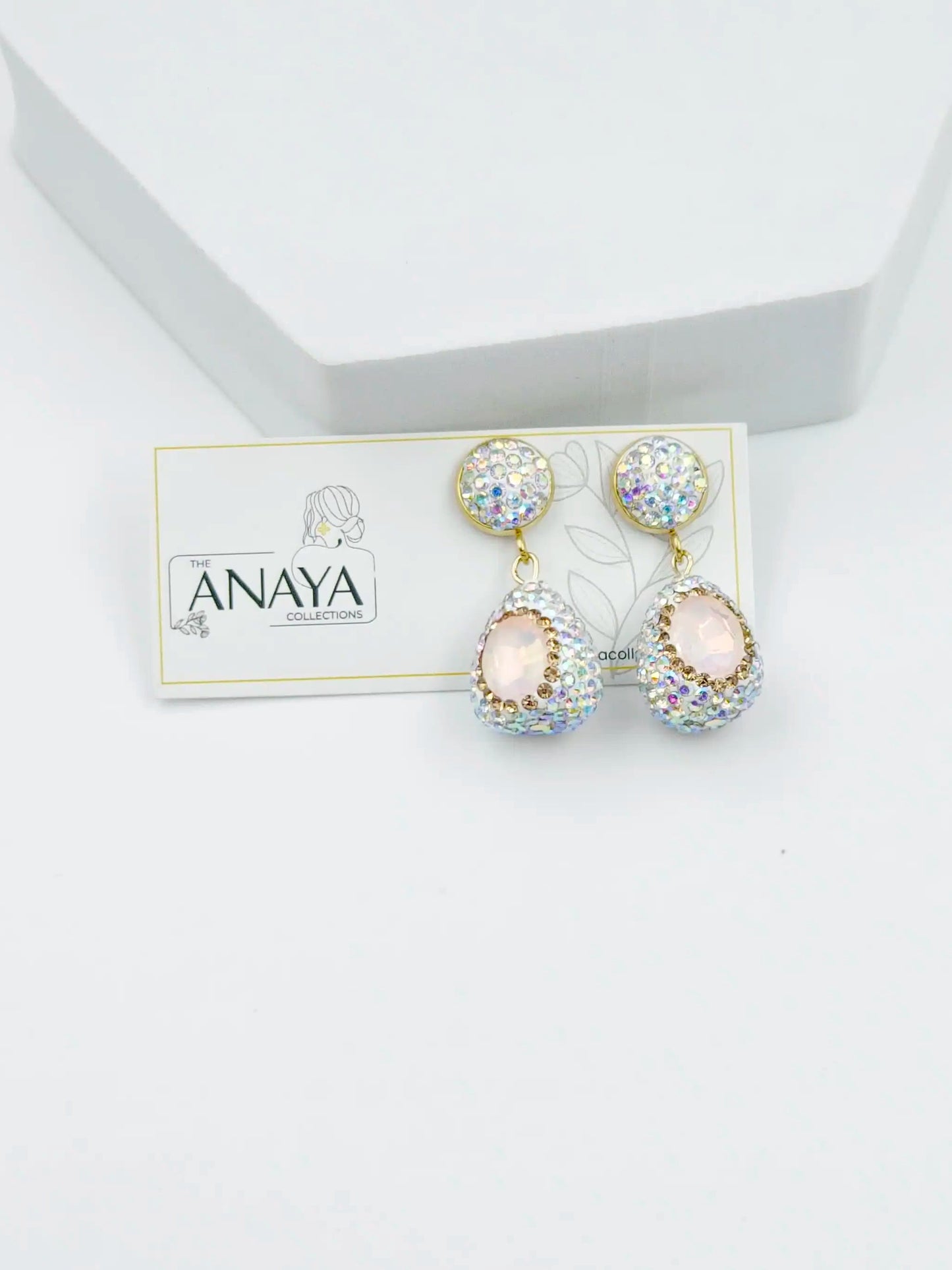 Crystal Marquise Shell Pearl Luxury Jewellery Set