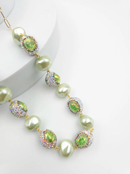 Crystal Marquise Shell Pearl Luxury Jewellery Set