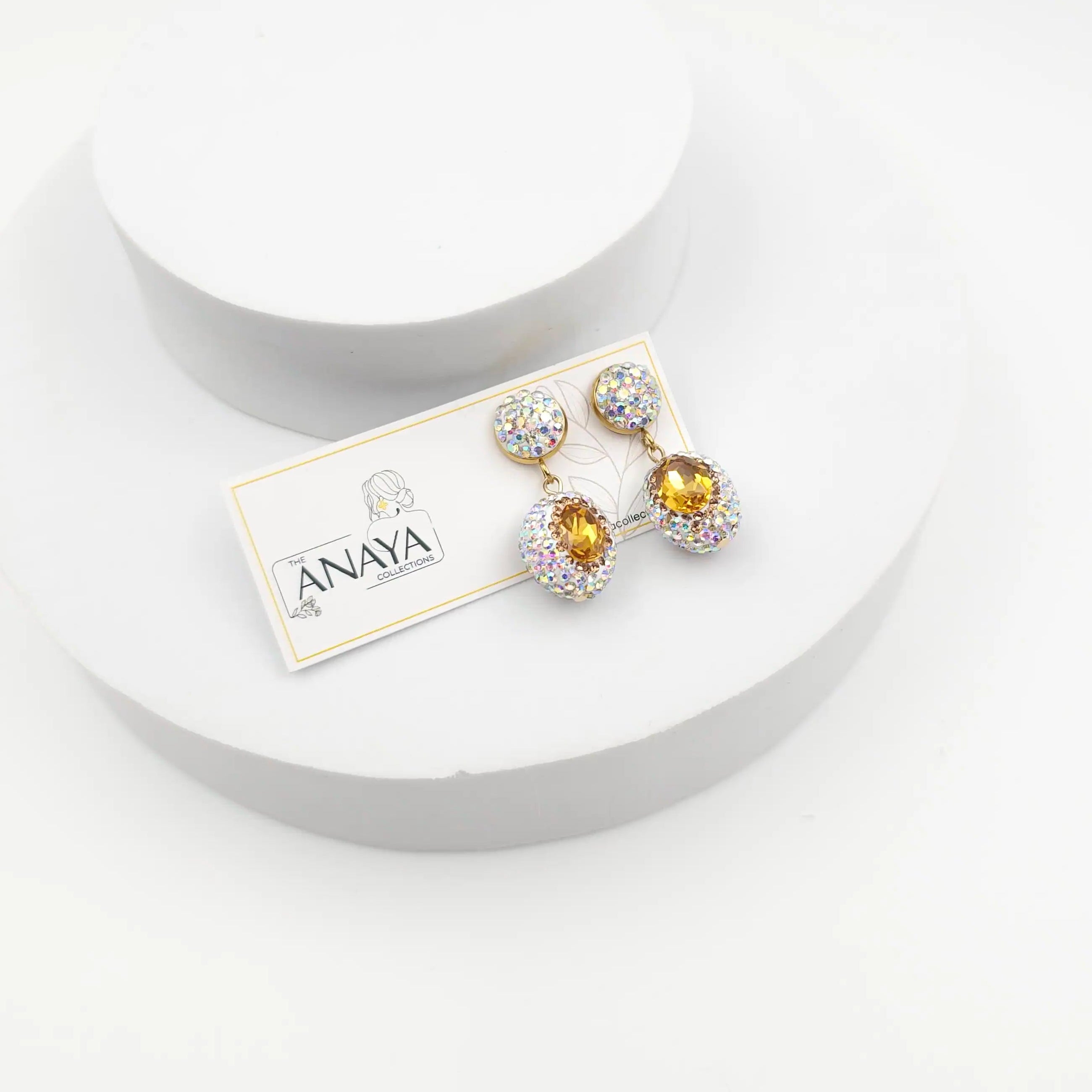 Crystal Marquise Shell Pearl Luxury Jewellery Set